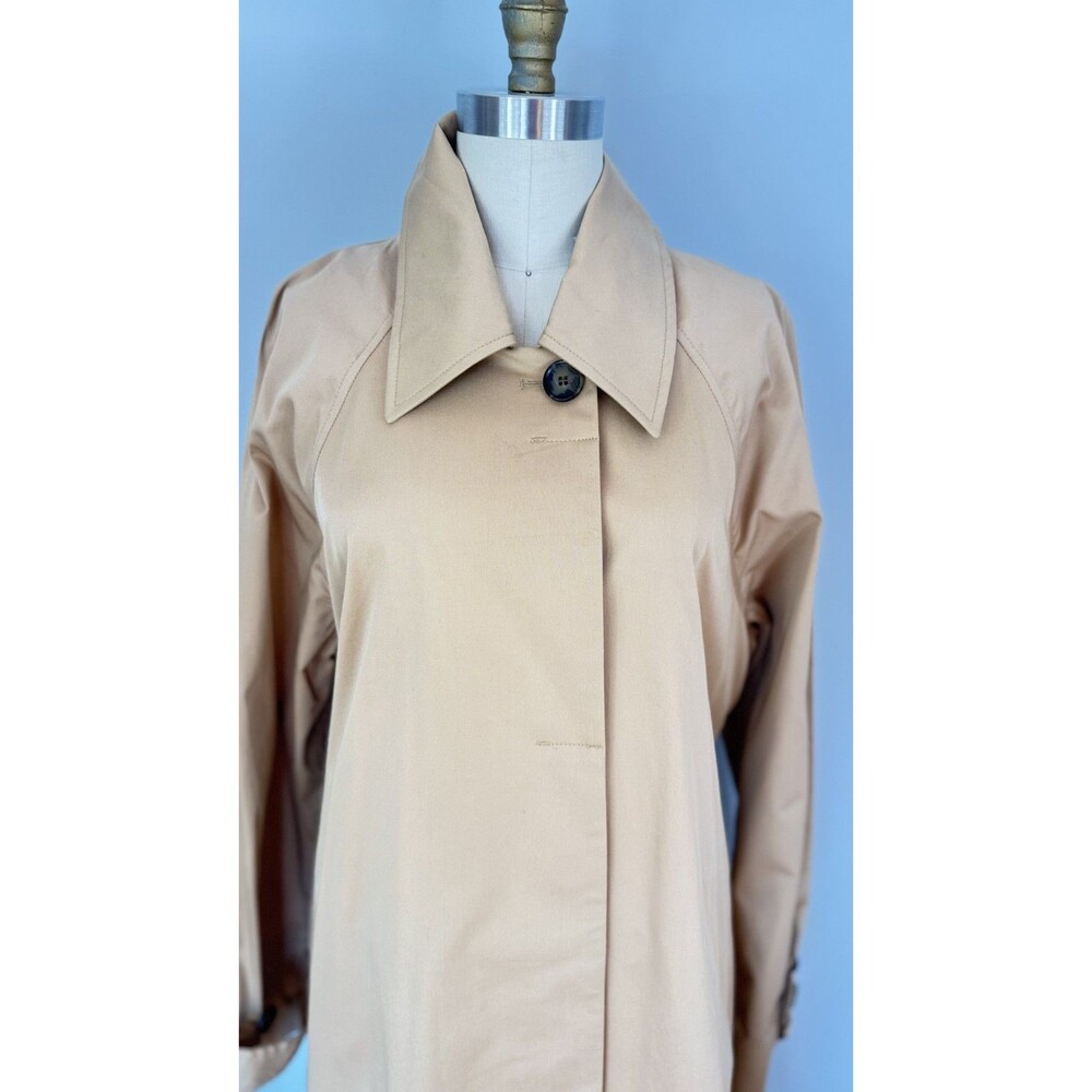 NWT COS Tan Belted Long Tailored Trench Coat Size 10 Classic Old Money Preppy - Picture 2 of 9